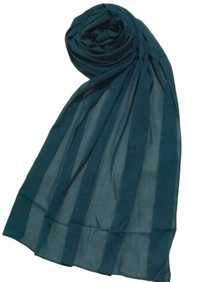 CRINKLE CHIFFON HIJAB -  GREEN