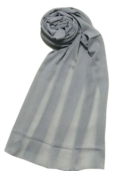 CRINKLE CHIFFON HIJAB -  GREY