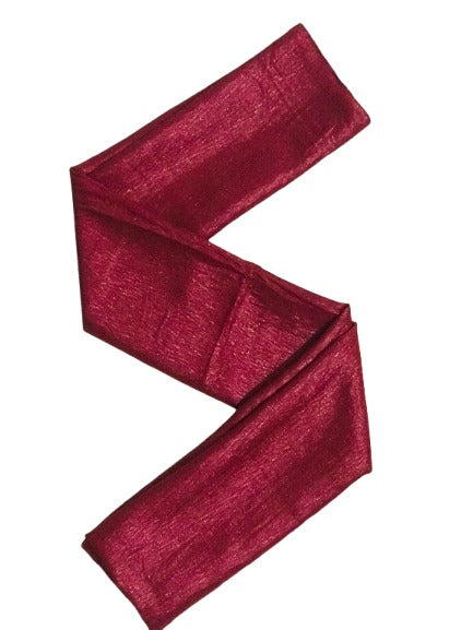 SILKY SATIN LINING HIJAB -  DARK RED