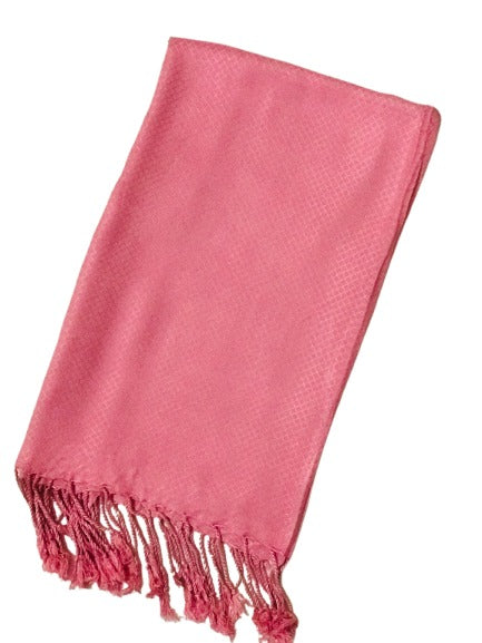 SELF VISCOSE HIJAB -  PINK