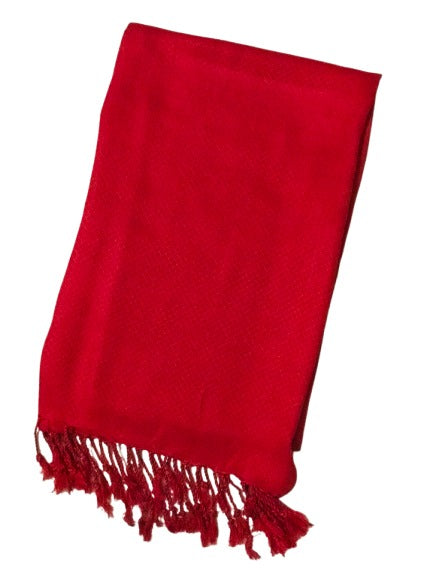 SELF VISCOSE HIJAB -  RED