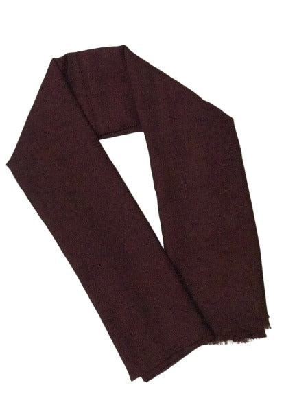 TURKISH PLAIN HIJAB -  DARK BROWN